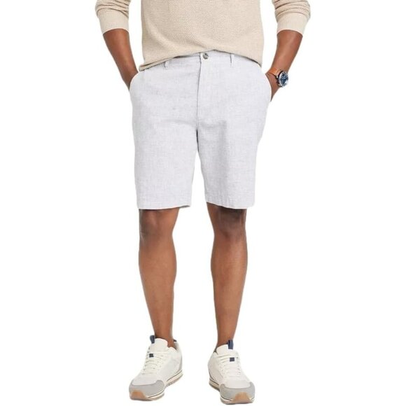 Goodfellow & Co Other - Goodfellow Light Gray Slim Fit Linen Blend Chino Shorts w/ 9" Inseam -- Size 40